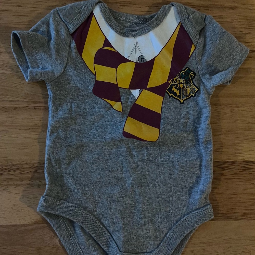 Gray Gryffindor Baby Bodysuit